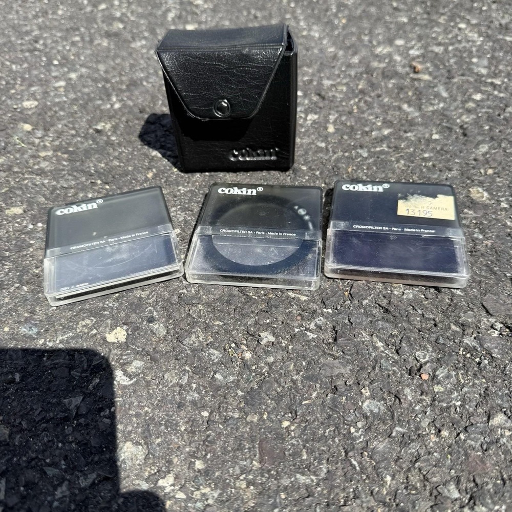 Cokin Filters Lot Of 3 With Hard Case And Soft‎ Carrying Case